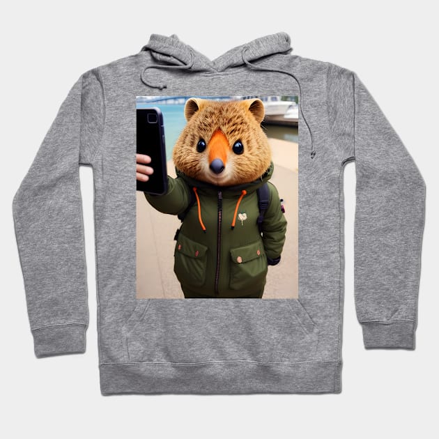 Quokka Selfie 03 Hoodie by Jaymz Weiss Designz